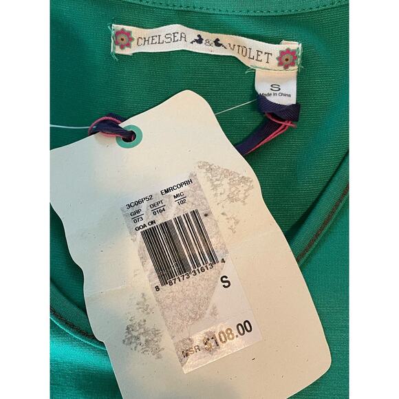 Chelsea & Violet Kelly Green Floral Print Flounce Sundress size Small - Picture 5 of 7